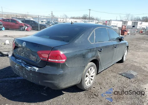 2013 Volkswagen Passat S from USA, damaged, VIN 1VWAP7A35DC080706